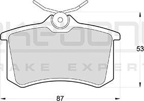 Akebono AN-4045KE - Bremžu uzliku kompl., Disku bremzes ps1.lv