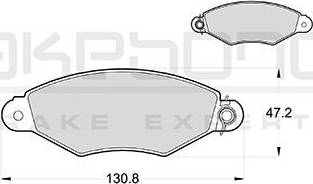 Akebono AN-4056K - Bremžu uzliku kompl., Disku bremzes ps1.lv