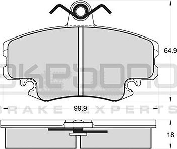 Akebono AN-4014KE - Bremžu uzliku kompl., Disku bremzes ps1.lv