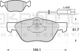 Akebono AN-4030WKE - Bremžu uzliku kompl., Disku bremzes ps1.lv