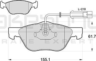 Akebono AN-4031WKE - Bremžu uzliku kompl., Disku bremzes ps1.lv