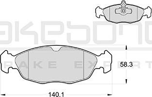 Akebono AN-4025KE - Bremžu uzliku kompl., Disku bremzes ps1.lv