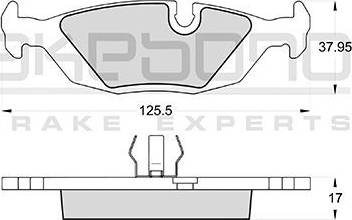 Akebono AN-4077K - Bremžu uzliku kompl., Disku bremzes ps1.lv