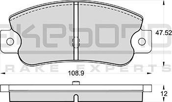 Akebono AN-4192KE - Bremžu uzliku kompl., Disku bremzes ps1.lv