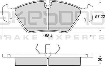 Akebono AN-4176KE - Bremžu uzliku kompl., Disku bremzes ps1.lv