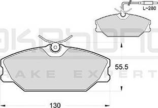 Akebono AN-4396WK - Bremžu uzliku kompl., Disku bremzes ps1.lv