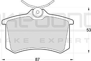 Akebono AN-4398KE - Bremžu uzliku kompl., Disku bremzes ps1.lv