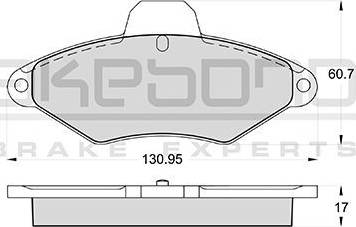 Akebono AN-4393WK - Bremžu uzliku kompl., Disku bremzes ps1.lv