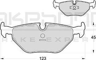 Akebono AN-4340K - Bremžu uzliku kompl., Disku bremzes ps1.lv