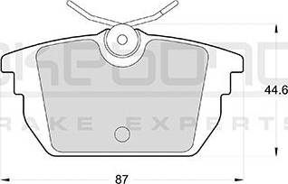 Akebono AN-4255K - Bremžu uzliku kompl., Disku bremzes ps1.lv