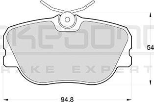 Akebono AN-4219KE - Bremžu uzliku kompl., Disku bremzes ps1.lv