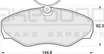 Akebono AN-4281KE - Bremžu uzliku kompl., Disku bremzes ps1.lv