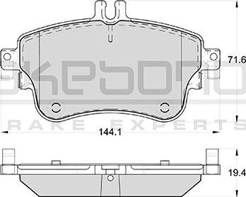 Akebono AN-4790WKE - Bremžu uzliku kompl., Disku bremzes ps1.lv