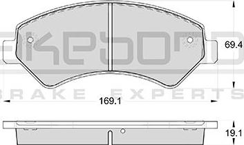 Akebono AN-4792WK - Bremžu uzliku kompl., Disku bremzes ps1.lv