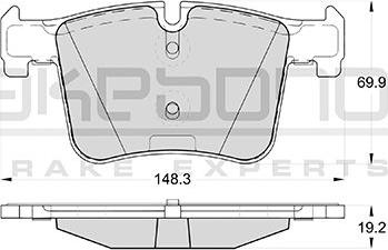 Akebono AN-4797K - Bremžu uzliku kompl., Disku bremzes ps1.lv