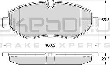 Akebono AN-4723KE - Bremžu uzliku kompl., Disku bremzes ps1.lv