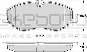 Akebono AN-4723K - Bremžu uzliku kompl., Disku bremzes ps1.lv