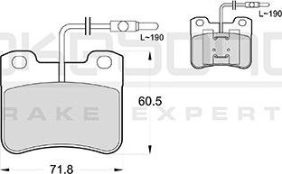 Akebono AN-4775WKE - Bremžu uzliku kompl., Disku bremzes ps1.lv