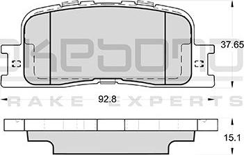 Akebono AN-659K - Bremžu uzliku kompl., Disku bremzes ps1.lv