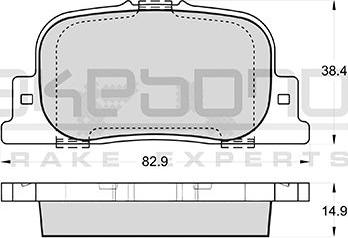 Akebono AN-604K - Bremžu uzliku kompl., Disku bremzes ps1.lv