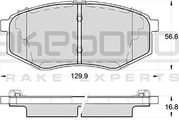 Akebono AN-8222WK - Bremžu uzliku kompl., Disku bremzes ps1.lv