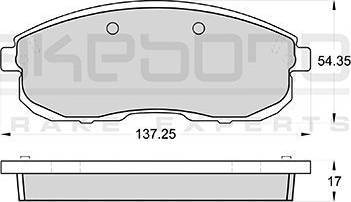 DJ Parts BP1475 - Bremžu uzliku kompl., Disku bremzes ps1.lv