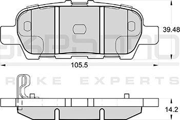 Akebono AN-768WKE - Bremžu uzliku kompl., Disku bremzes ps1.lv