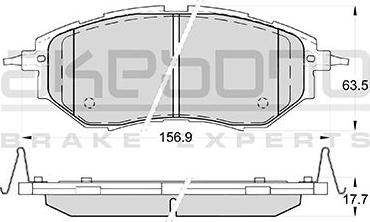 Akebono AN-703WK - Bremžu uzliku kompl., Disku bremzes ps1.lv