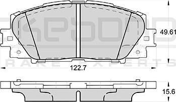 Magneti Marelli 600000097510 - Bremžu uzliku kompl., Disku bremzes ps1.lv