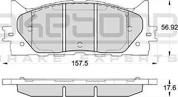 Akebono AN-734K - Bremžu uzliku kompl., Disku bremzes ps1.lv