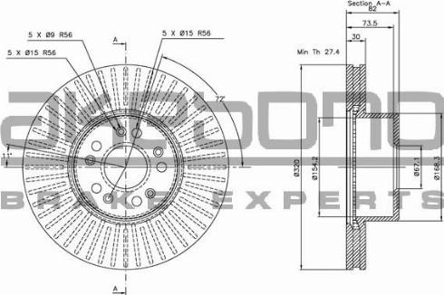 Akebono BN-0902 - Bremžu diski ps1.lv