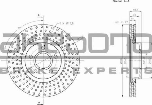 Akebono BN-0665 - Bremžu diski ps1.lv