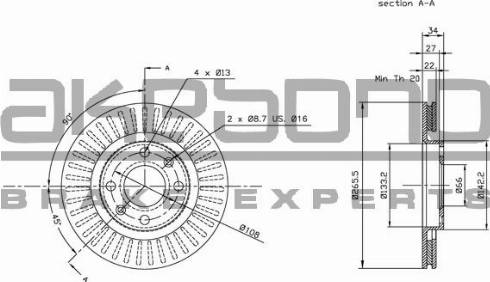 Akebono BN-0028E - Bremžu diski ps1.lv