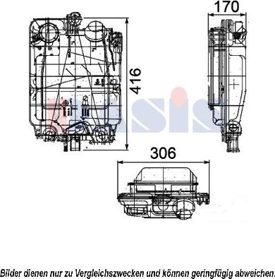 AKS Dasis 404000N - Kompensācijas tvertne, Dzesēšanas šķidrums ps1.lv