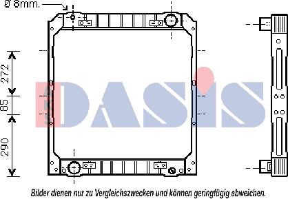 AKS Dasis 400550N - Radiators, Motora dzesēšanas sistēma ps1.lv