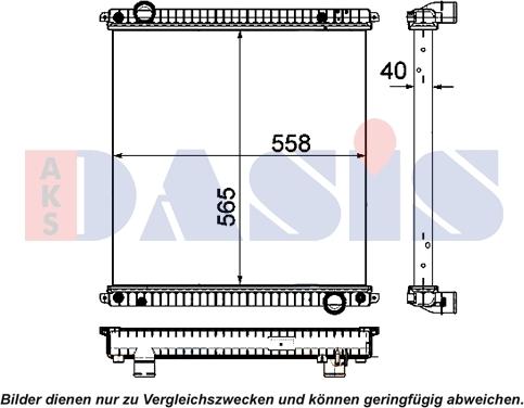 AKS Dasis 400050N - Radiators, Motora dzesēšanas sistēma ps1.lv