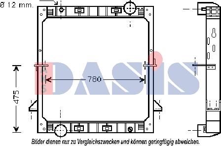 AKS Dasis 400014N - Radiators, Motora dzesēšanas sistēma ps1.lv