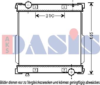 AKS Dasis 400015N - Radiators, Motora dzesēšanas sistēma ps1.lv