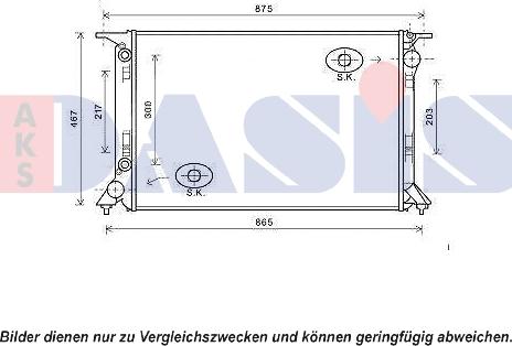 AKS Dasis 480080N - Radiators, Motora dzesēšanas sistēma ps1.lv