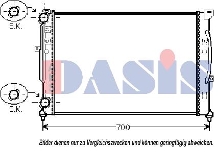 AKS Dasis 480026N - Radiators, Motora dzesēšanas sistēma ps1.lv