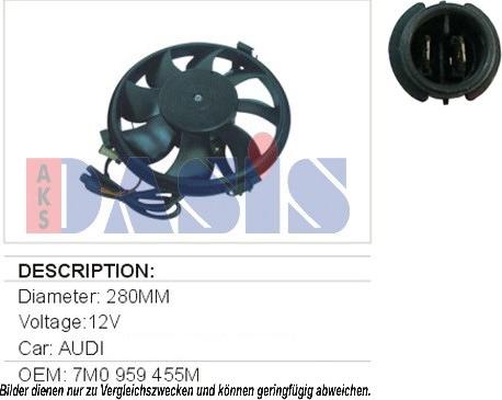 AKS Dasis 488090N - Ventilators, Motora dzesēšanas sistēma ps1.lv