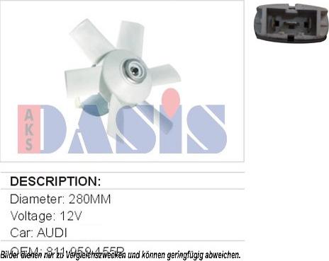 AKS Dasis 488020N - Ventilators, Motora dzesēšanas sistēma ps1.lv