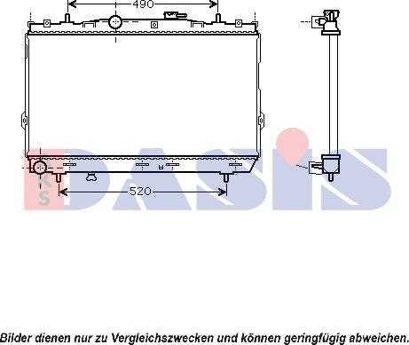 AKS Dasis 560049N - Radiators, Motora dzesēšanas sistēma ps1.lv