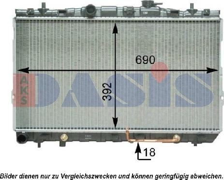 AKS Dasis 560051N - Radiators, Motora dzesēšanas sistēma ps1.lv