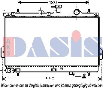 AKS Dasis 560017N - Radiators, Motora dzesēšanas sistēma ps1.lv