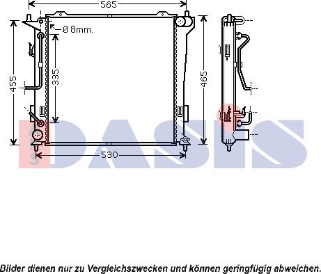 AKS Dasis 560034N - Radiators, Motora dzesēšanas sistēma ps1.lv