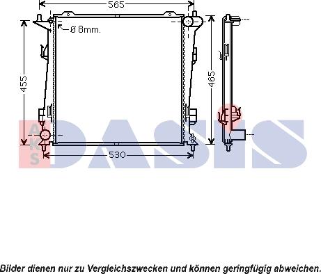 AKS Dasis 510072N - Radiators, Motora dzesēšanas sistēma ps1.lv