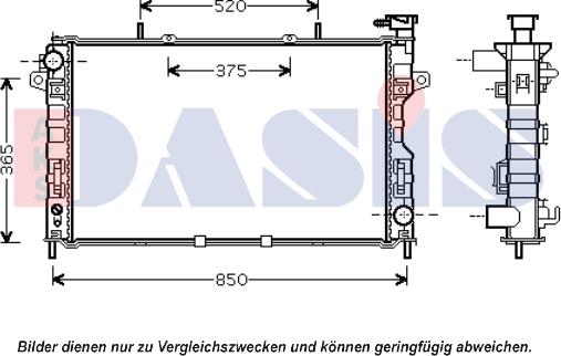 AKS Dasis 520118N - Radiators, Motora dzesēšanas sistēma ps1.lv