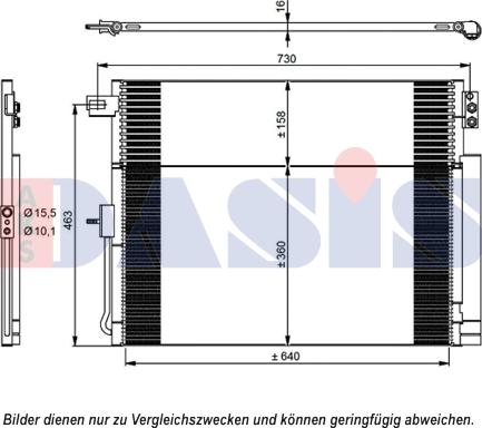 AKS Dasis 522081N - Kondensators, Gaisa kond. sistēma ps1.lv