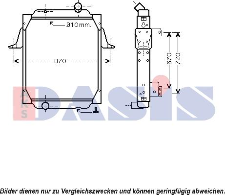 AKS Dasis 680287N - Radiators, Motora dzesēšanas sistēma ps1.lv